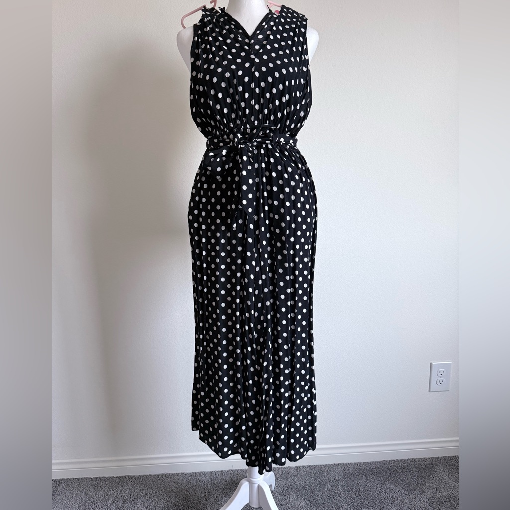 Kate Spade - Black And White Polka Dot Jumpsuit